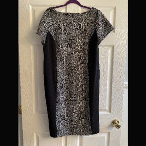Black and White Sheath Dress - Size 16W